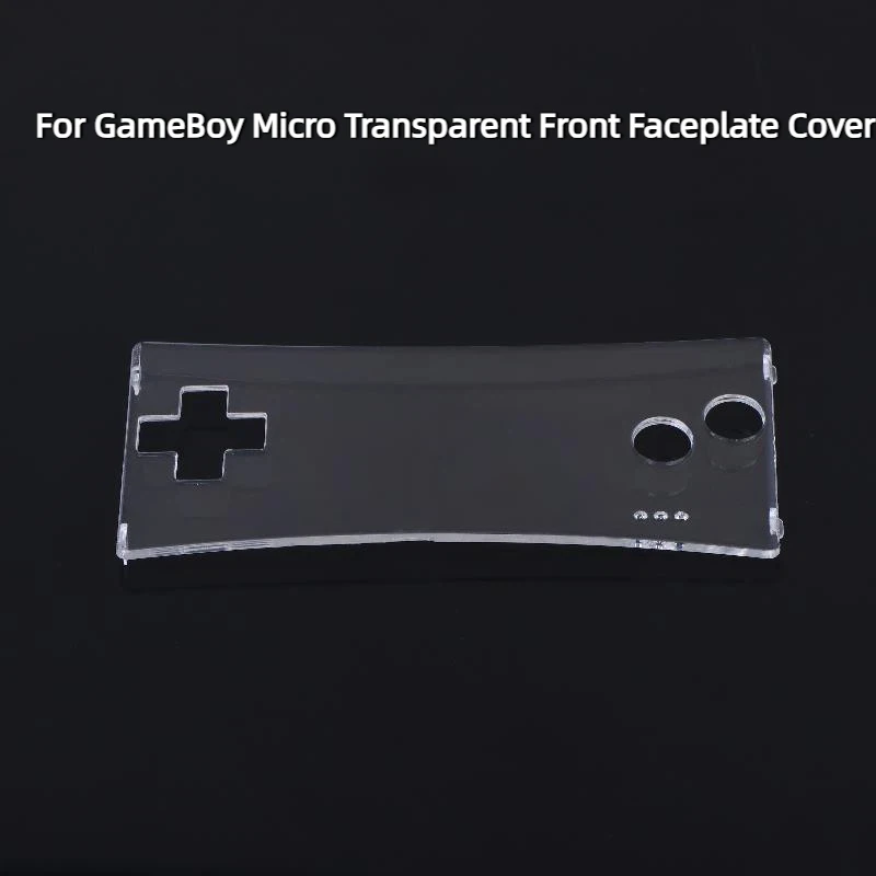Für GBM-System: Vordere Gehäuseschale & Schutzfolie Zubehör für Gameboy Micro, Transparente Klare Frontabdeckung Image