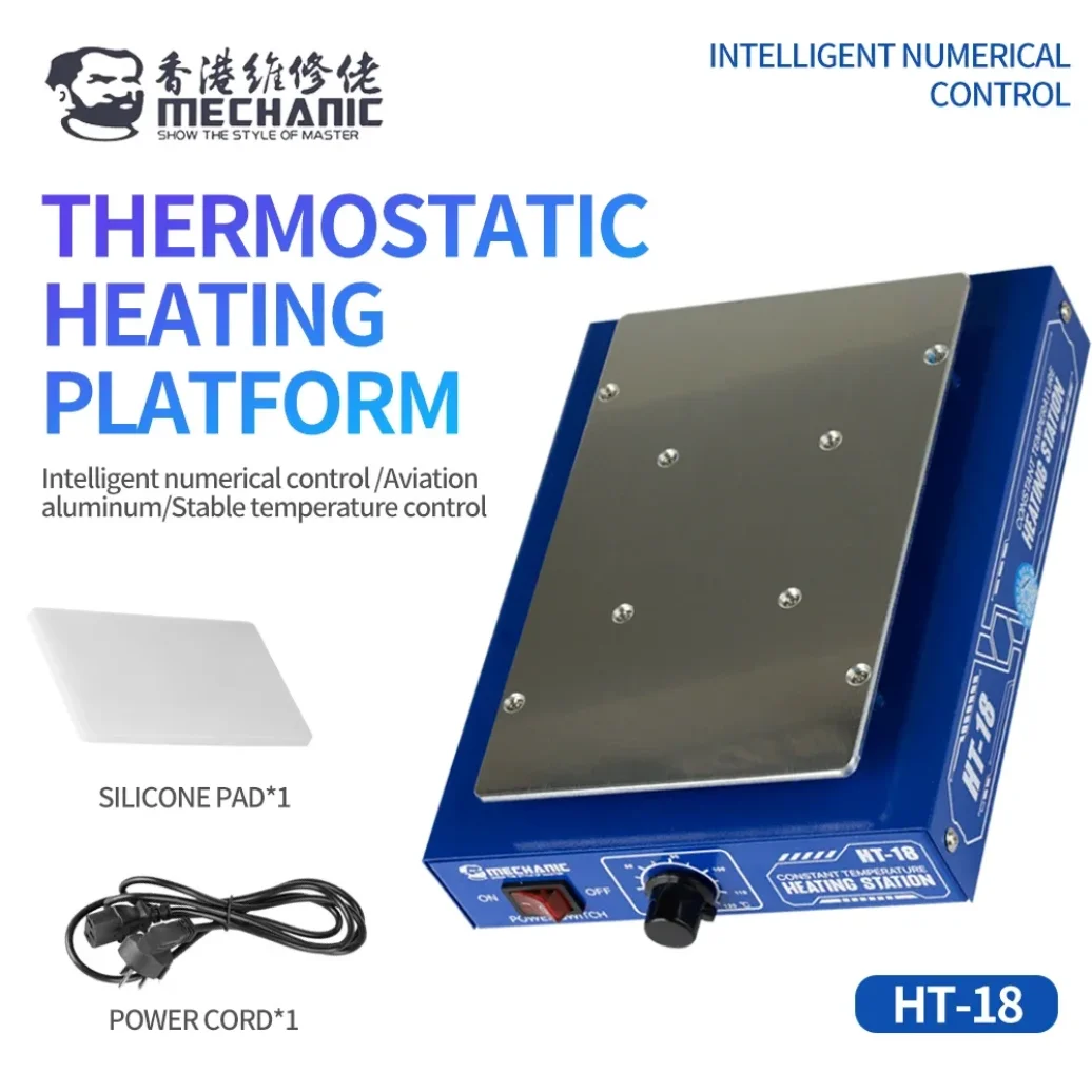 MECHANIC HT-18 LCD-Bildschirm-Heizseparator für die Reparatur von Mobiltelefonen und Tablets, Bildschirmdemontage, Leiterplattenreparatur, Heizwerkzeug Image