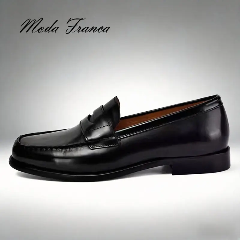 Herren Loafer Lederschuhe Echtes Leder Elegante Hochzeit Party Freizeit Anzugschuhe Braun Schwarz Formelle Schuhe für Männer ﻿ ﻿
