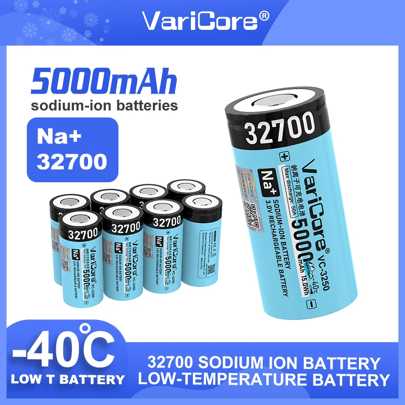 VariCore 3,1V Natrium-Ionen 5000mAh 32700 Wiederaufladbare Batterie Niedrigtemperaturzelle Hochleistungs-10C-Entladung Neu Original Image