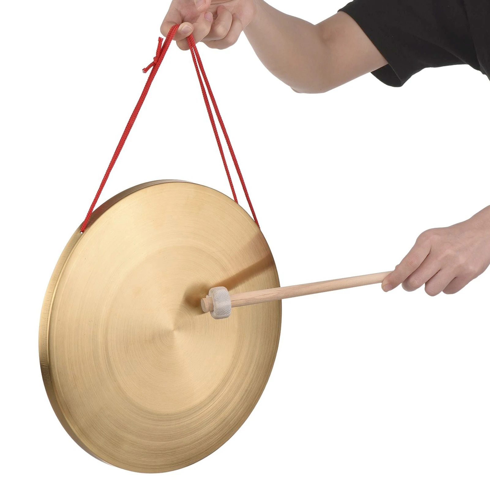 22 / 30 cm Handgong Becken Messing Kupfer Gong Kapelle Oper Schlag instrument mit rundem Spiel hammer Image