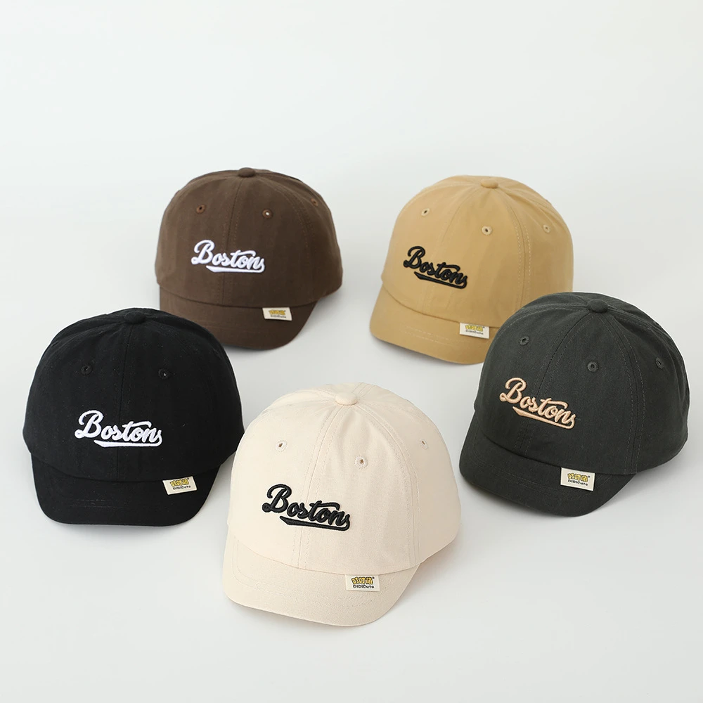 Baby Jungen Frühling Sommer Baseball Kappe 1-4 Jahre Brief Design Sonnenschirm Sonnenschutz Hut Einfache Koreanische Stil Entenschnabel kappe Für Kinder Image