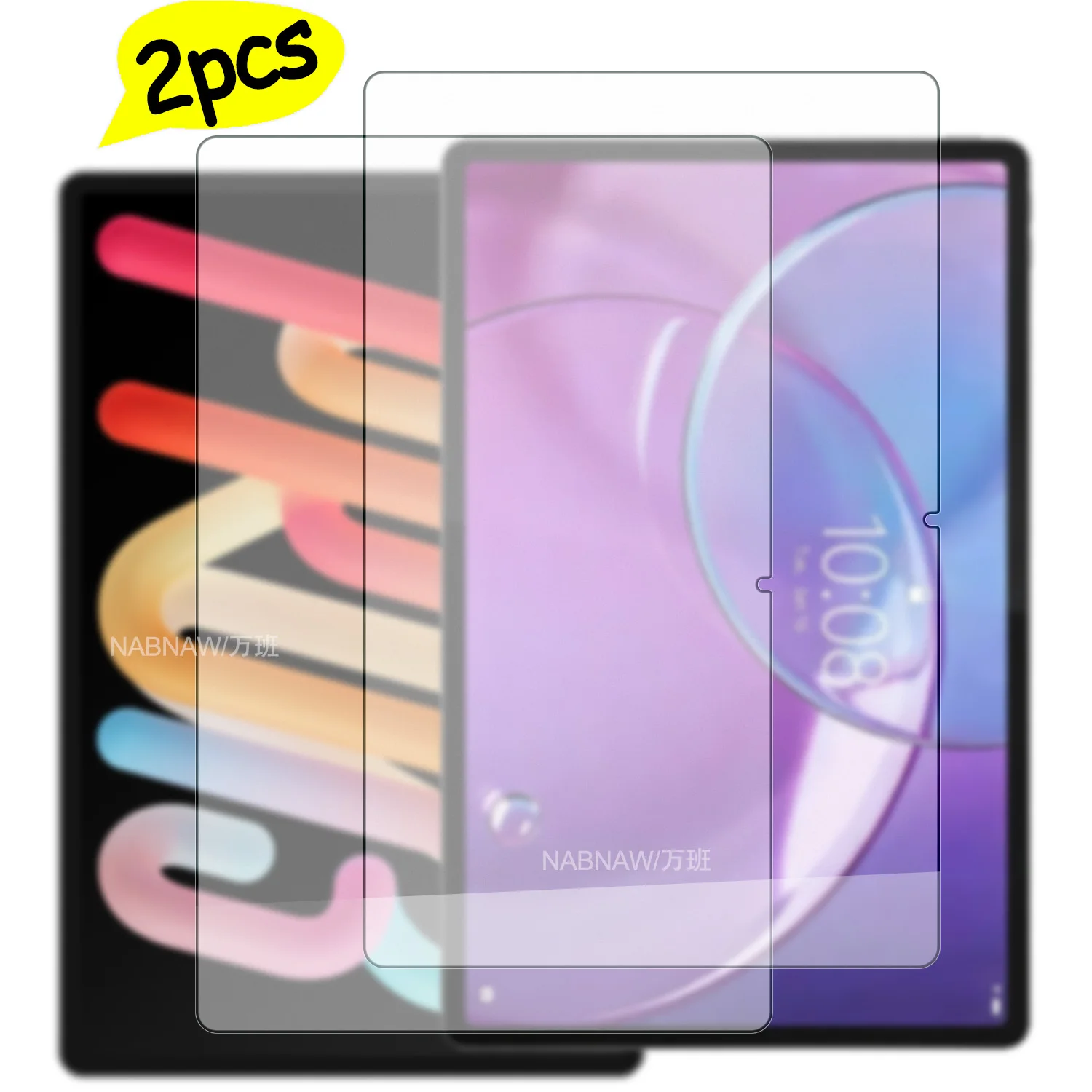 Auf dem Lenovo Xiaoxin Pad Pro 13 ist eine Displayschutzfolie aus gehärtetem Glas für das Lenovo Idea Tab Pro Gen 2 13 Zoll mit klarer, schadensfester Folie im 2er-Pack montiert. Image
