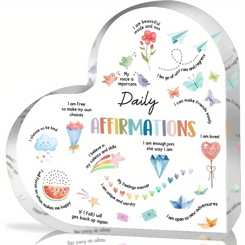 Positive Affirmation Acryl-Andenken – inspirierendes Geschenk für Frauen und Absolventen Image