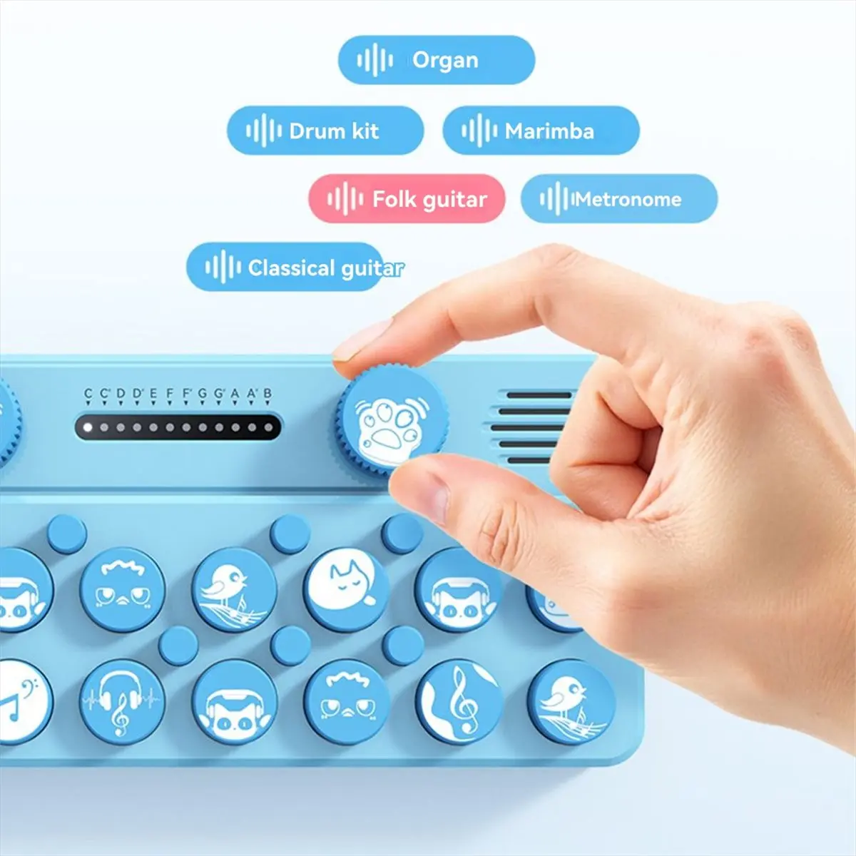 【AA85】 Taschenmusiktastatur, leicht, Geburtstagsgeschenk, elektronische Tastatur, Klavier, Midi-Instrument, tragbares elektronisches Klavier, Bluetooth Image