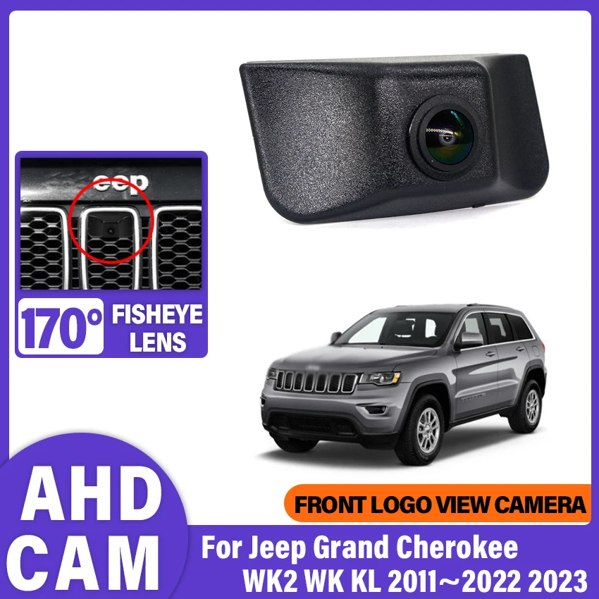 Frontkamera mit Fischaugenobjektiv AHD 1080P Fahrzeug-Parkkamera für Jeep Grand Cherokee WK2 WK KL 2011~2020 2021 2022 2023 Image