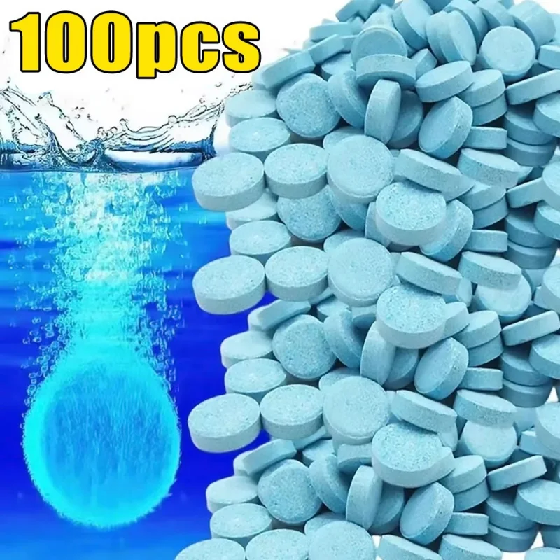 5/100PCS Auto Windschutzscheibe Reiniger Auto Brause Tablet Glas Wasser Feste Reiniger Universal Automobil Zubehör Spray Reiniger Image