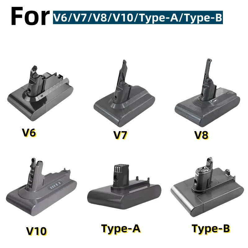  Staubsauger-Akku V6/v7/V8/V10 Typ-A/Typ-B-Serie Staubsauger-Akku, wiederaufladbarer Lithium-Ionen-Akku 21,6 V Image