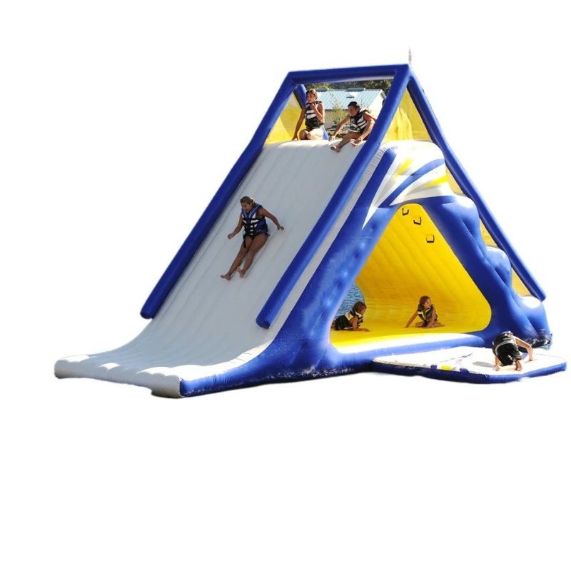 Wasserpark Outdoor Aufblasbare Kinderpool-Rutsche Riesige Schwimmende Aufblasbare Erwachsenenrutsche Image