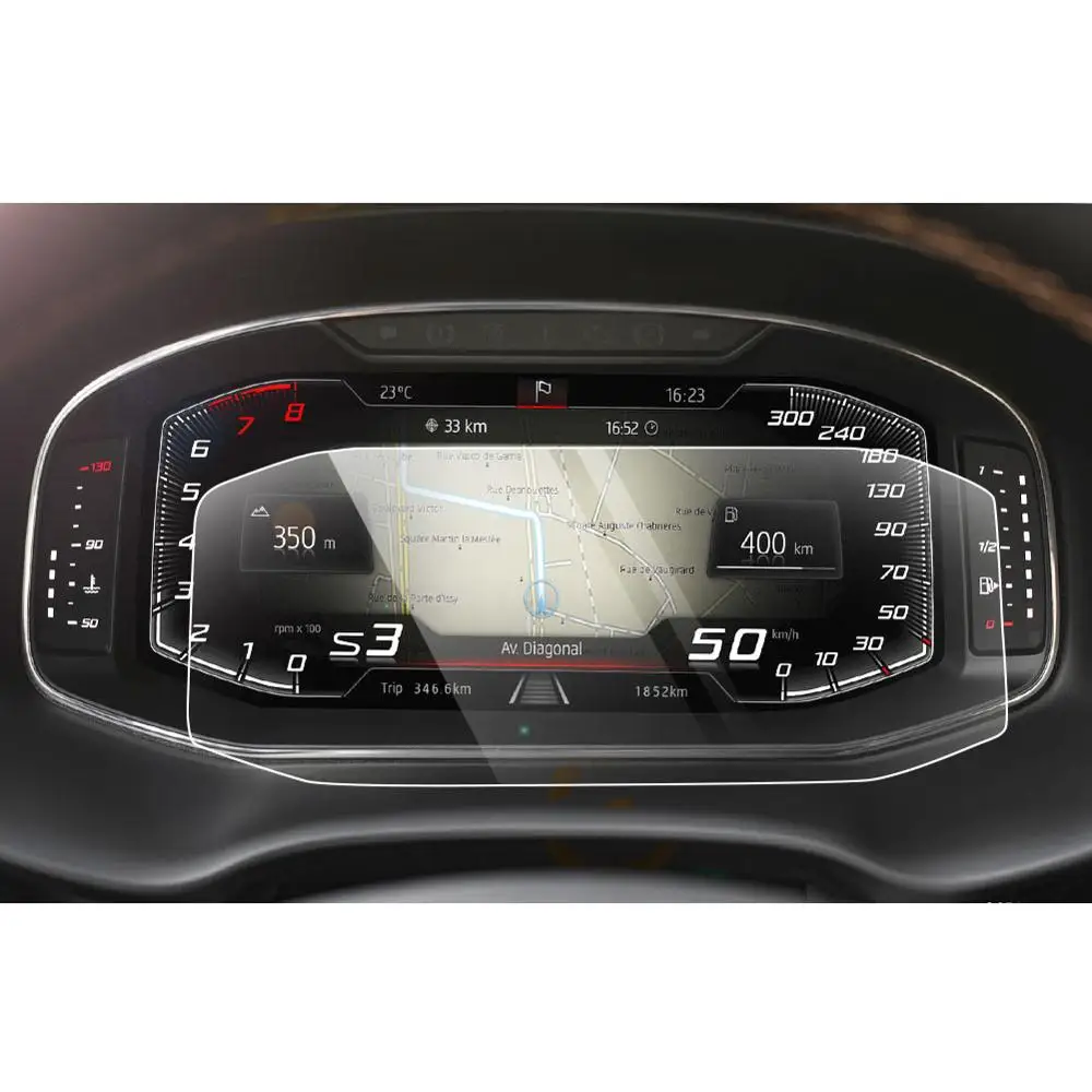 LFOTPP für CUPRA Ateca/Tarraco/Arona/Ibiza v 10,25 Zoll Auto LCD Instrument Display gehärtetes Glas Bildschirmschutzfolie Image