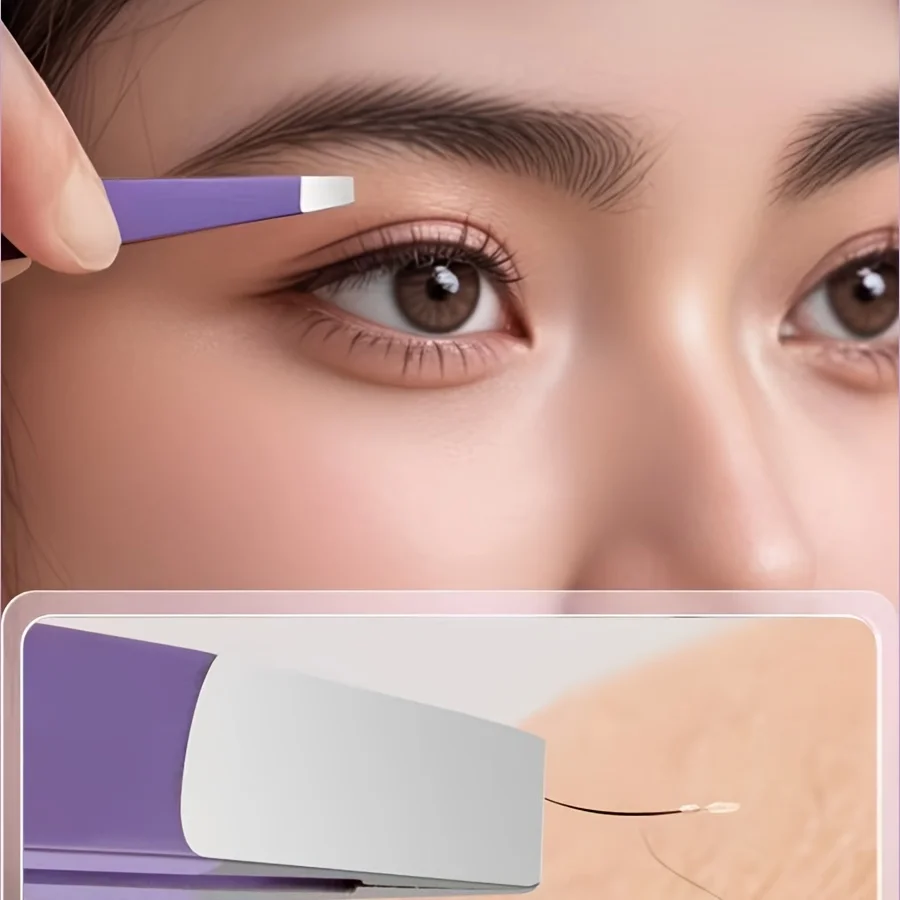 Professionelles Edelstahl-Pinzetten-Set für Wimpernverlängerung & Microblading zur Augenbrauenformung und Wimperntransplantation Image