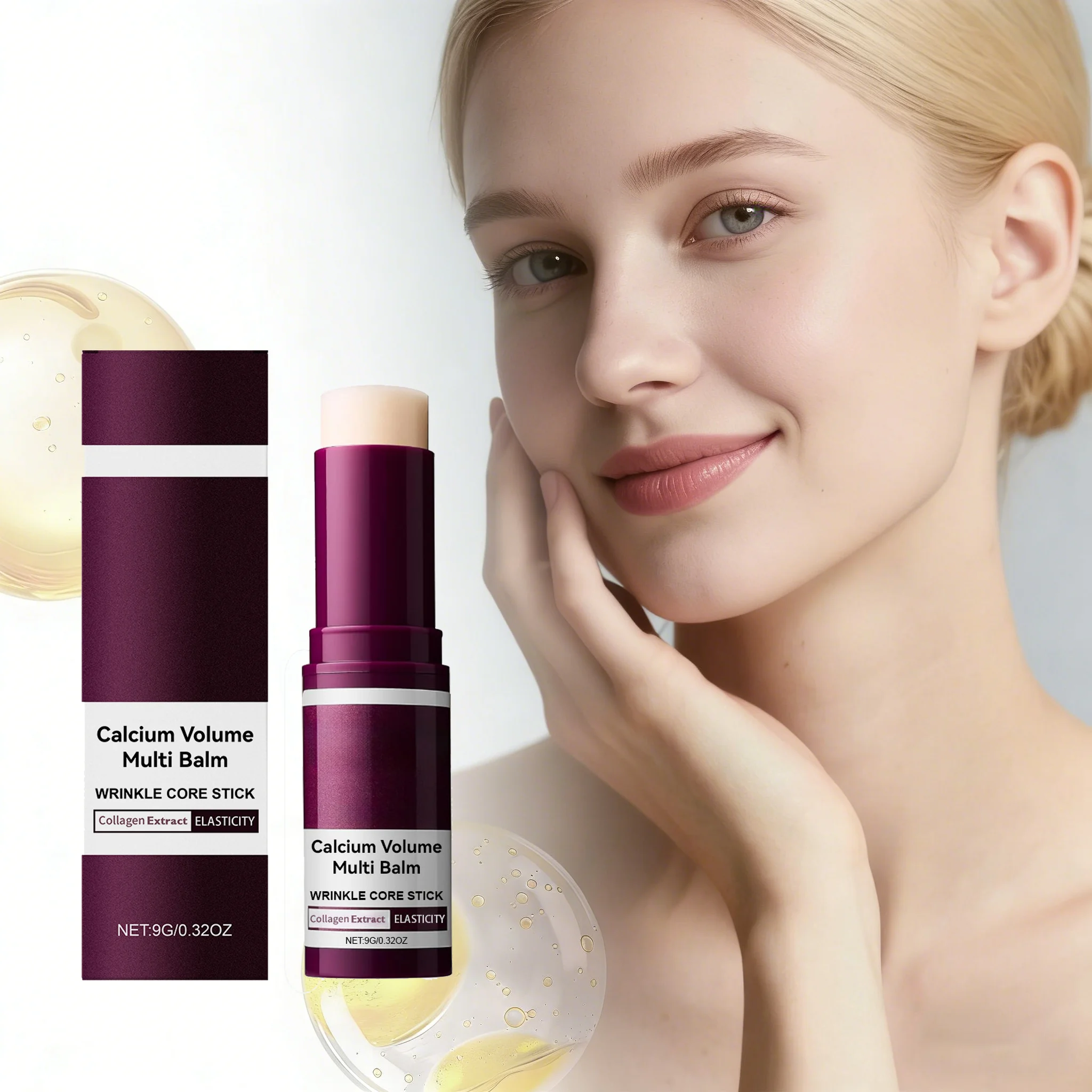 Calcium Volume Multi Balm Straffender, feuchtigkeitsspendender Hautpflegestift zur Reduzierung feiner Linien, Aufhellung des Hauttons, Reparatur von Trockenheit und Kollagen-Feuchtigkeitspflege Image