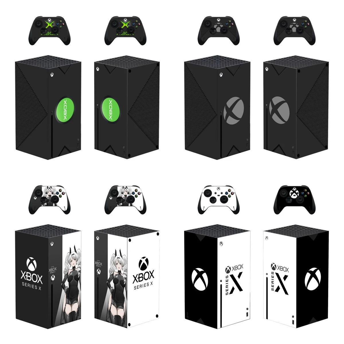 Individuell Gestaltete Personalisierte Skin-Aufkleber für Xbox Series X Konsole und 2 Controller Vinyl-Skins Image