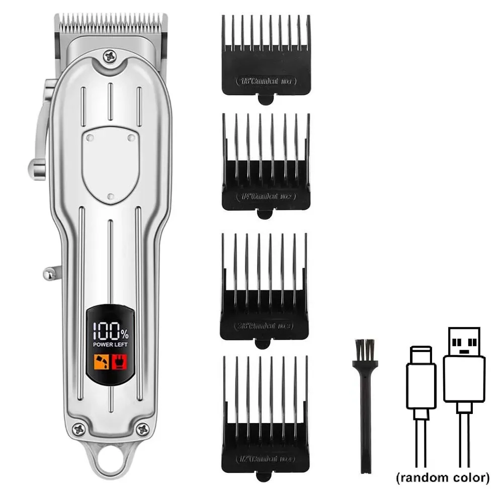 Neuer elektrischer Haarschneider mit digitaler Anzeige, multifunktionaler Haarschneider für den Haushalt, Friseur-Haarschneider für Männer.
