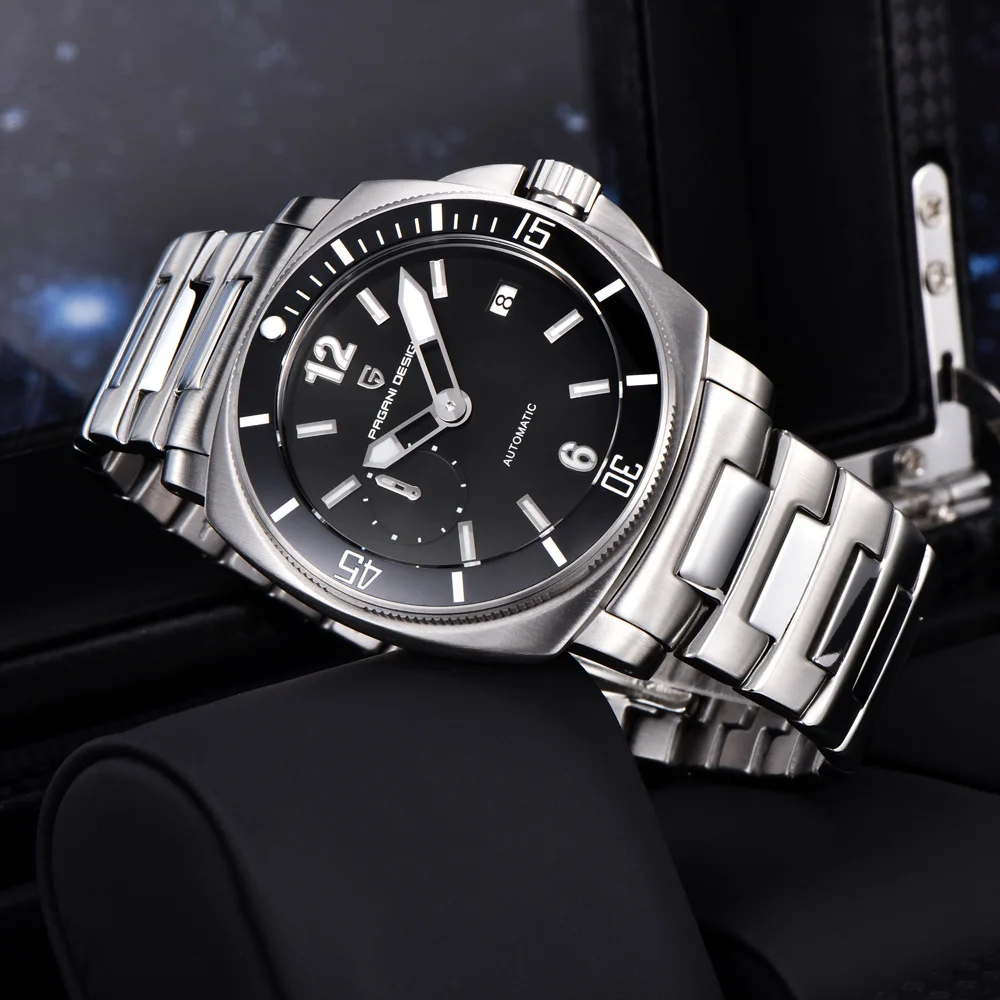 PAGANI DESIGN 2026 Neue Herrenuhr, Luxuriöse Quarzuhr für Männer, Edelstahl, Wasserdicht, Leuchtend, Saphirglas Image