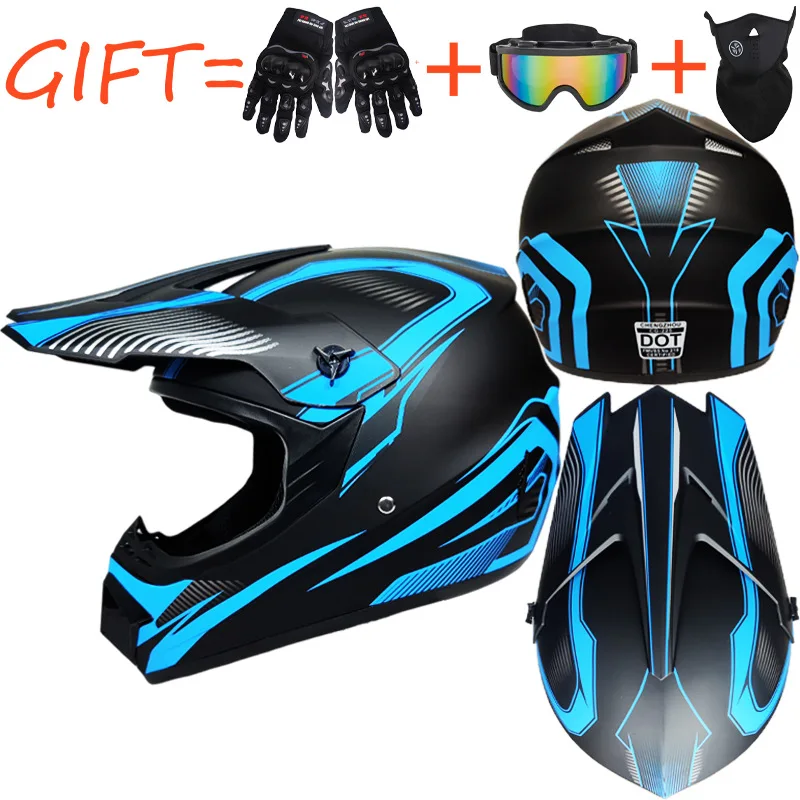 Off-road-Motorräder Helme Erwachsene Motocross Helme ATV Downhill MTB DH Hood Helme DOT Genehmigt Cascis Para Motocicleta Image