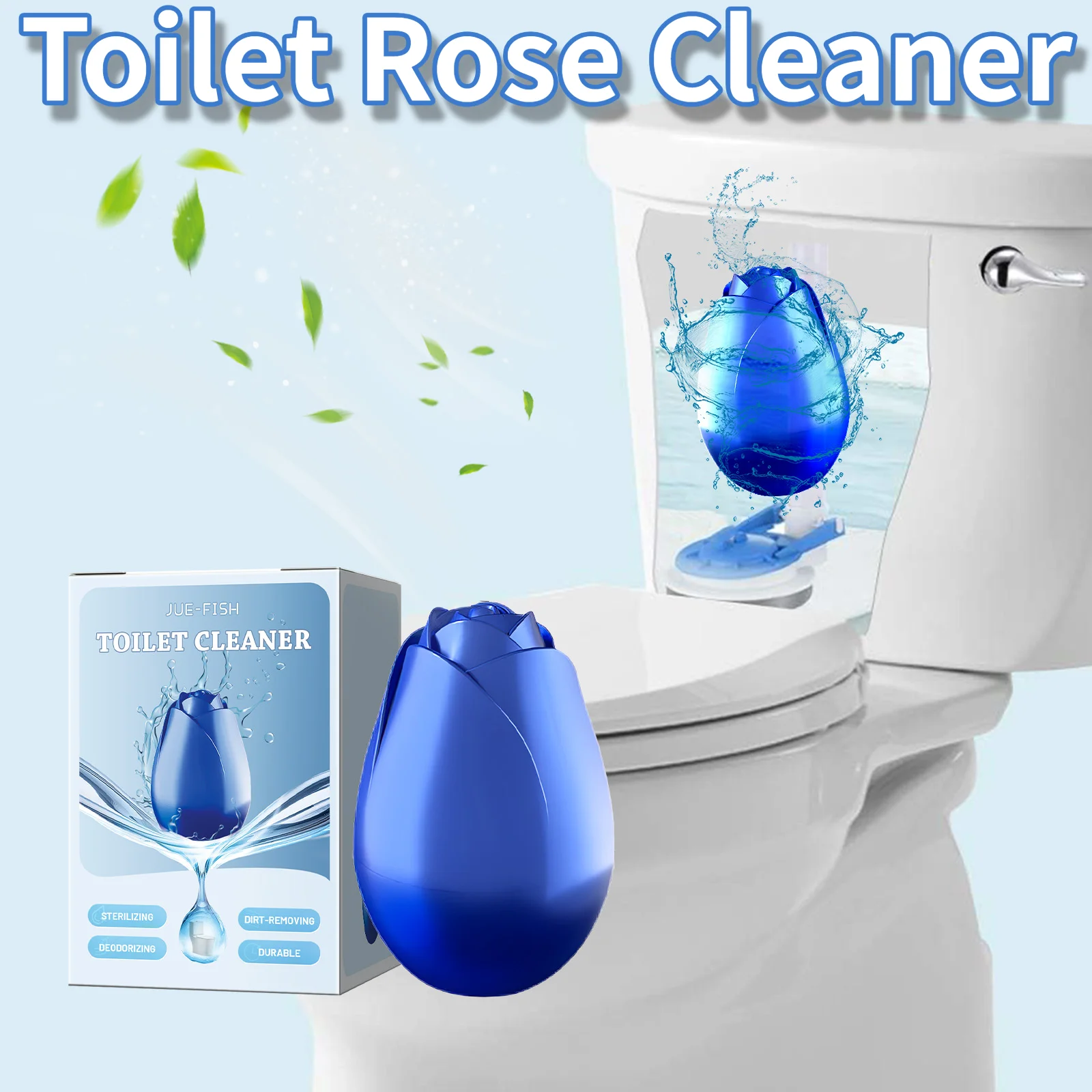 Toiletten-Rosenreiniger, Haushalts-Toilettenreiniger, hartnäckiger Schmutz, Urinflecken, Schmutzentfernung, Geruchsentfernung, natürlicher aromatischer Toilettenreiniger Image