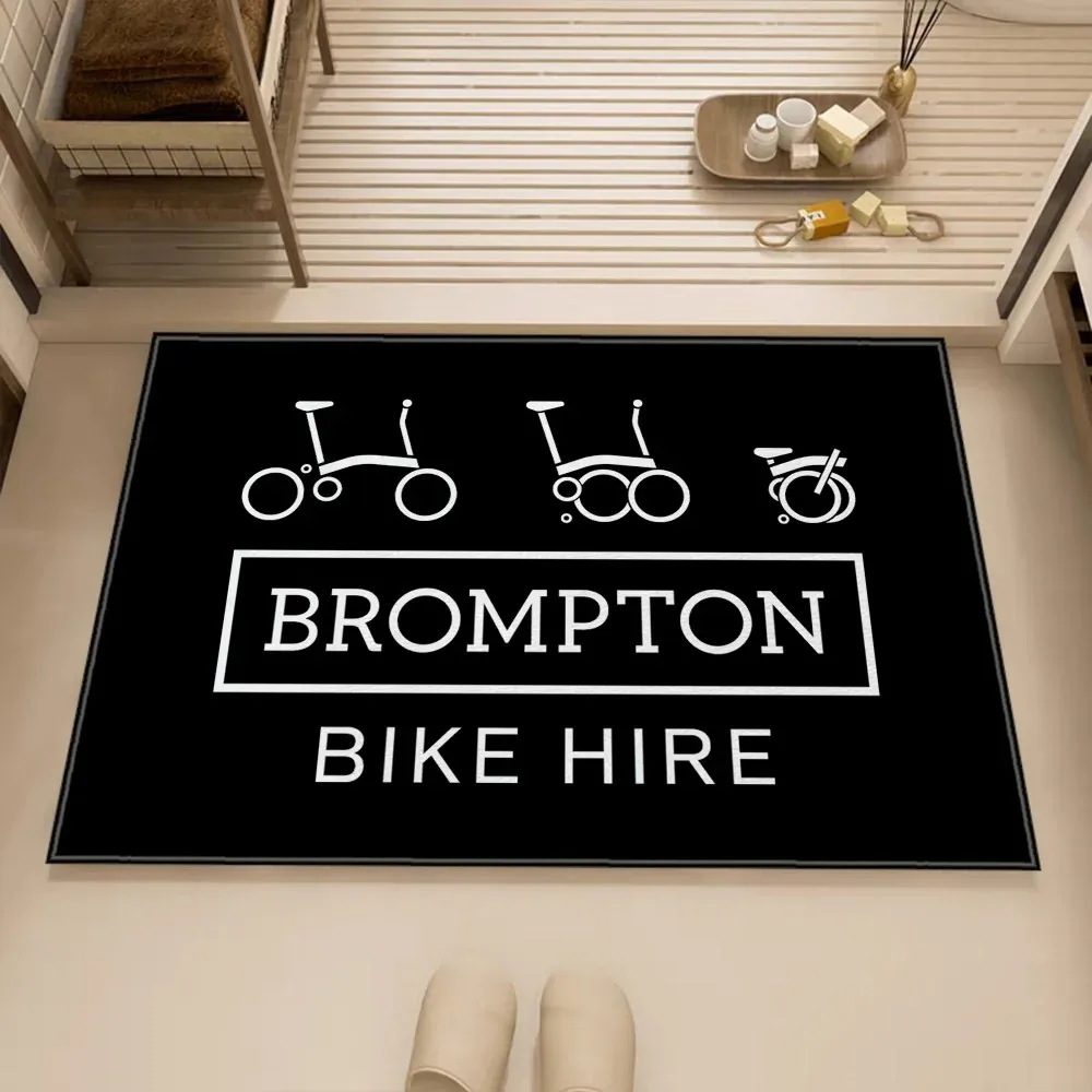 VIKAMA Anti-Rutsch-Bodenmatte, Bromptones Badezimmerteppich, rutschfeste, wasserabsorbierende Eingangsbodenmatte, Heimdekoration Image