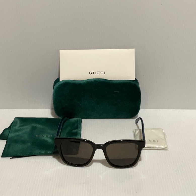 Gucci Accessories | Gucci Sunglasses Gg0848sk 002 Grey Lenses Multi Color Frame Made In Italy | Color: Black/Blue | Size: 54/20-145