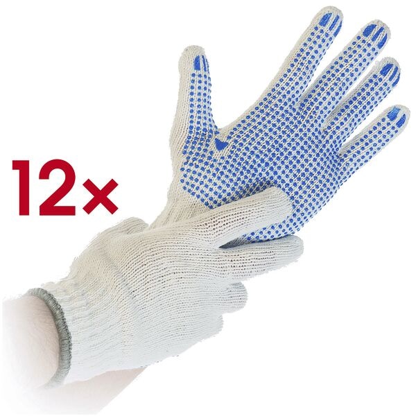 HYGO STAR Arbeitshandschuhe »Structa« Größe 10 1 Pack = 12 Paar weiß