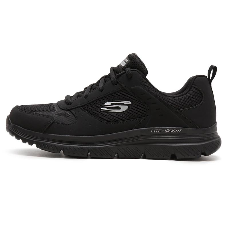 Skechers Herrenschuhe, Sportschuhe, atmungsaktive Mesh-Wanderschuhe, leichte, verschleißfeste Low-Top-Freizeitschuhe für den Außenbereich 8790230-Bbk