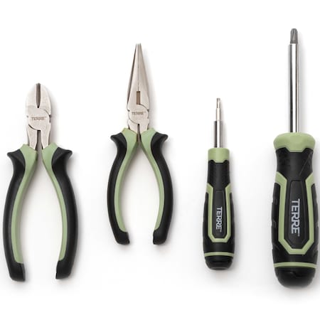 T TERRE 105001 30 Piece General Purpose Hand Tools, Screwdriver, Pliers,