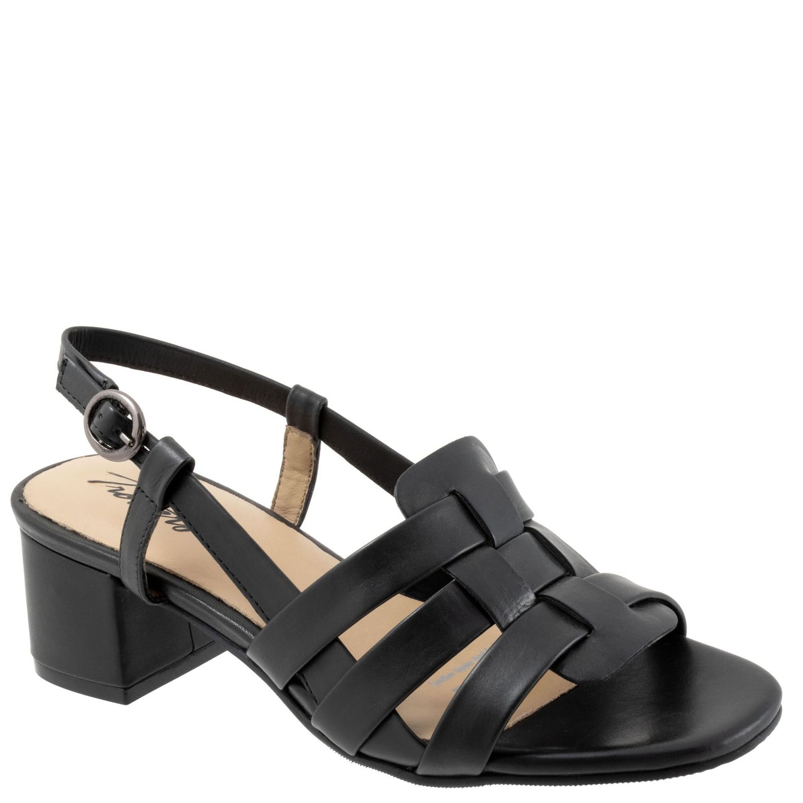 Trotters Luna - Womens 10 Black Sandal Medium