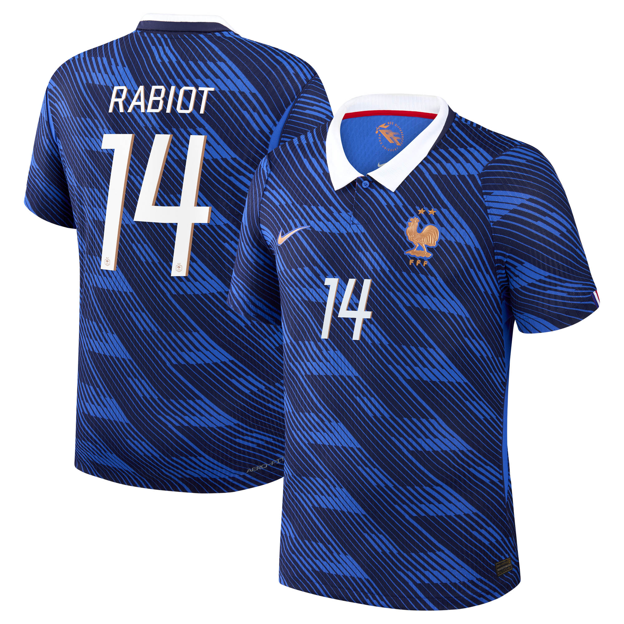 Maillot France Nike FFF Domicile Match Aero-Fit 26 avec flocage Rabiot 14