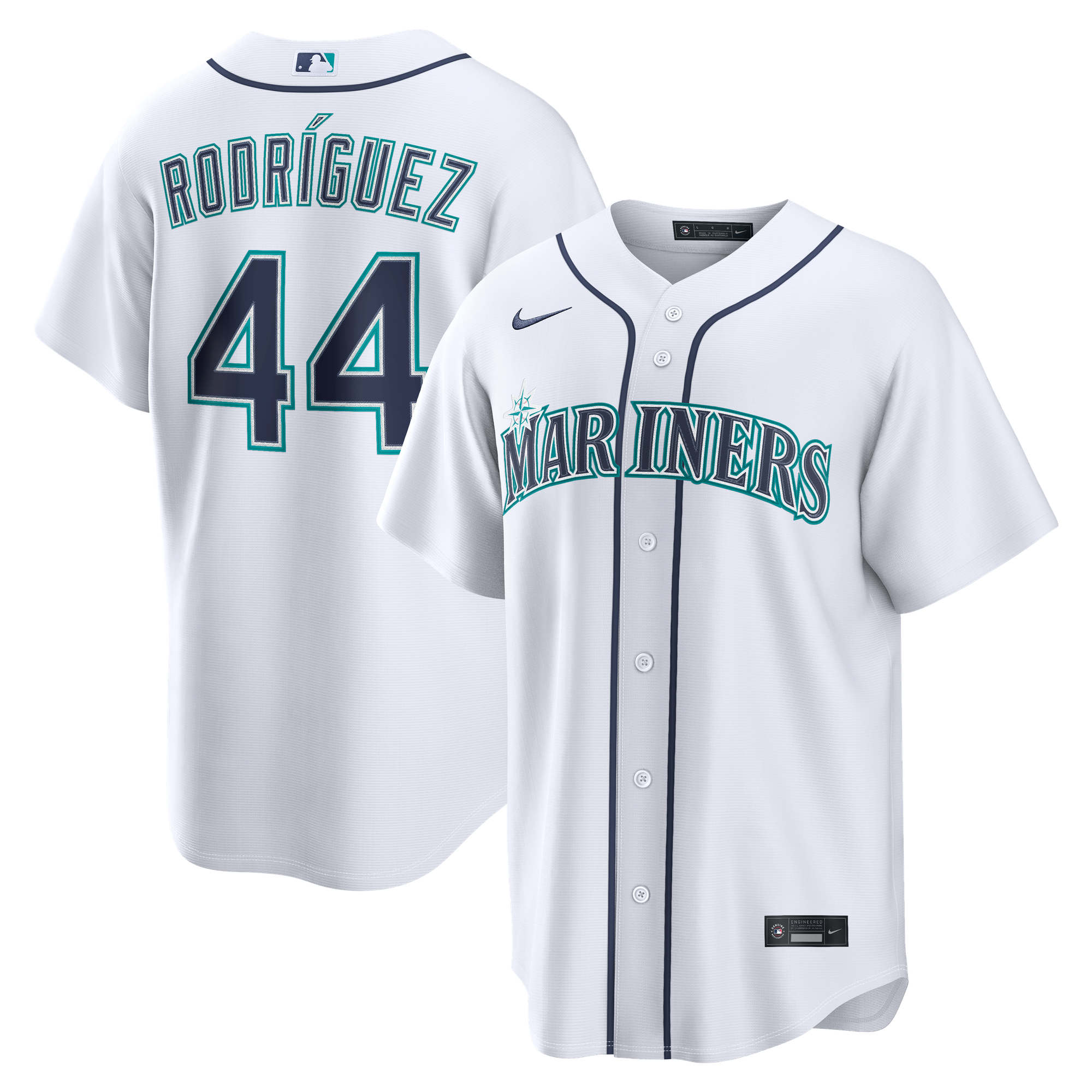 Seattle Mariners Nike Replica Heimtrikot - Weiß - Julio Rodríguez - Herren
