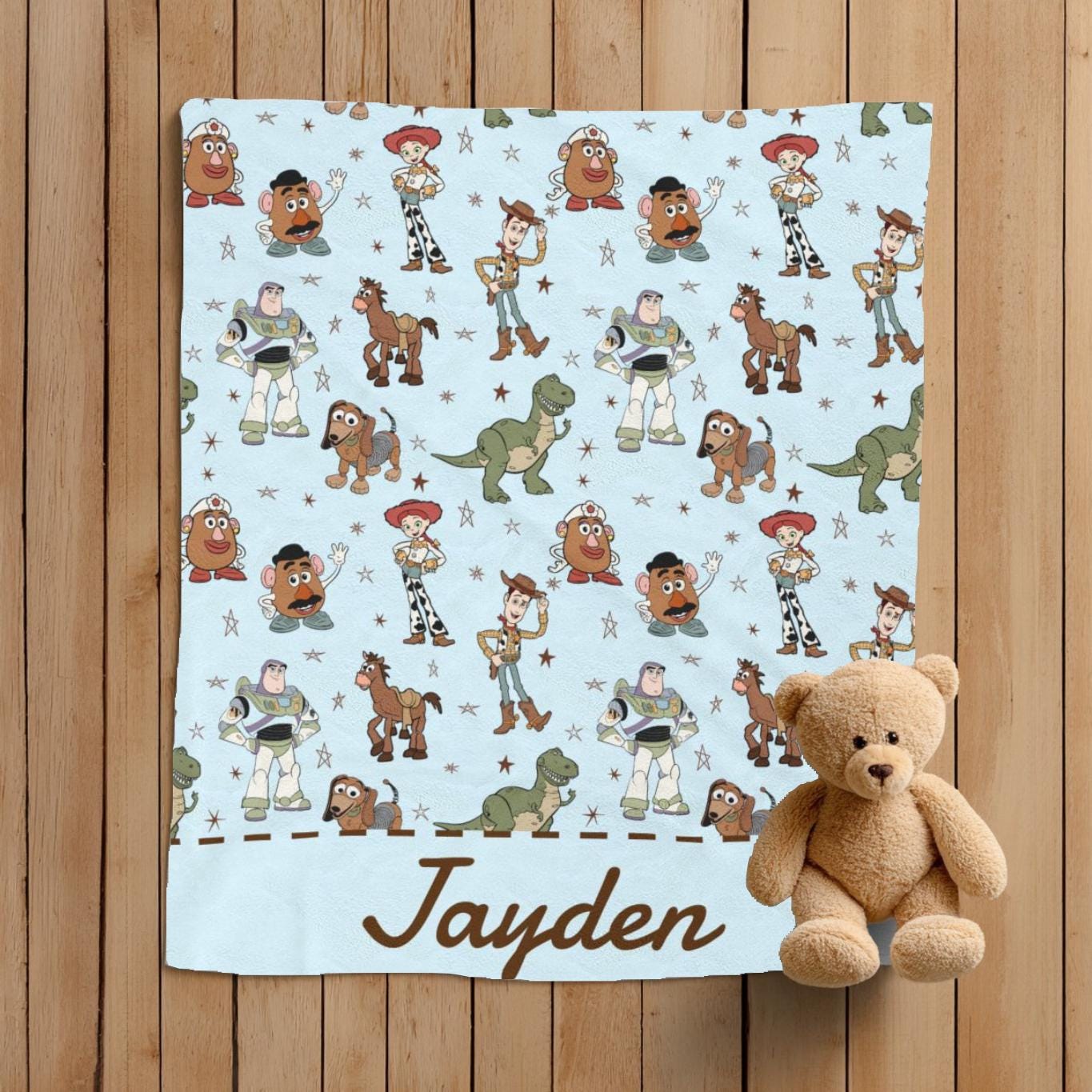 Coperta Toy Story, regalo per baby shower, coperta personalizzabile, coperta Disney, decorazioni per la casa Disney, coperta Toy Story, coperta da tir