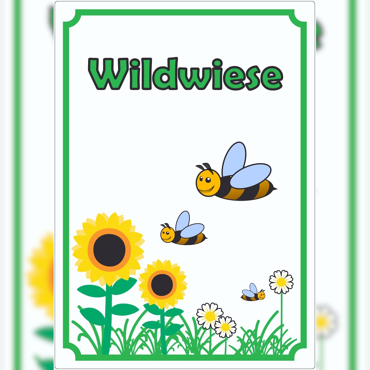 HB-Druck Aufkleber Wildwiese A9 (37x52mm) Image