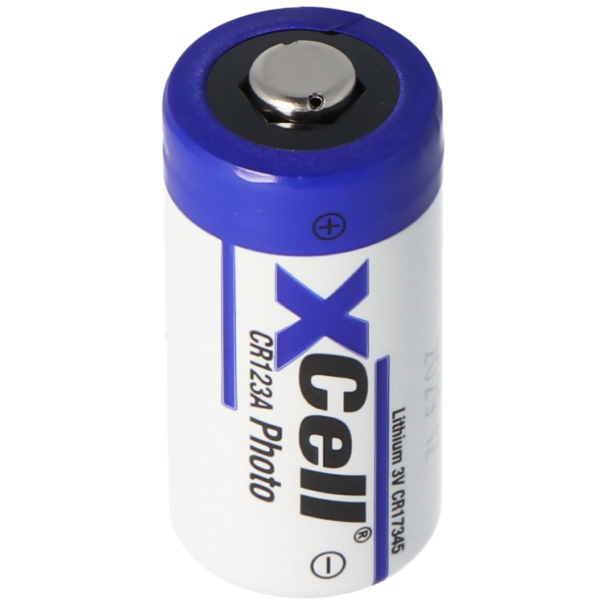 XCell 100 Stück Photobatterie CR123A Lithium Batterie 3 Volt max. 1550mAh, 34,5x17mm 19Gramm Lose Ware bulk Image