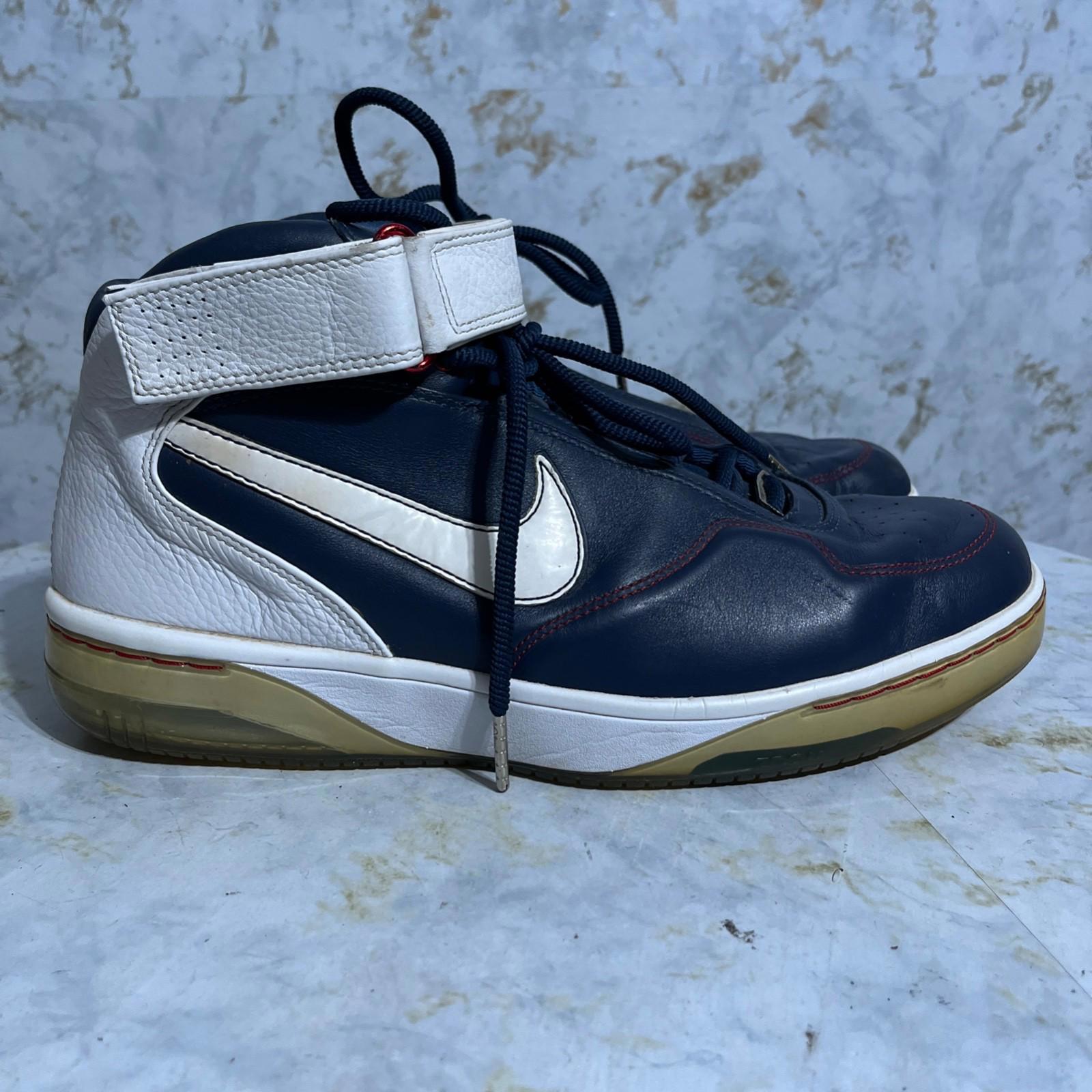 Nike Shoes | Vtg Nike Air Force 25th Anniversary Mens Size 12.5 Shoes Blue White Mid Sneakers | Color: Blue | Size: 12.5