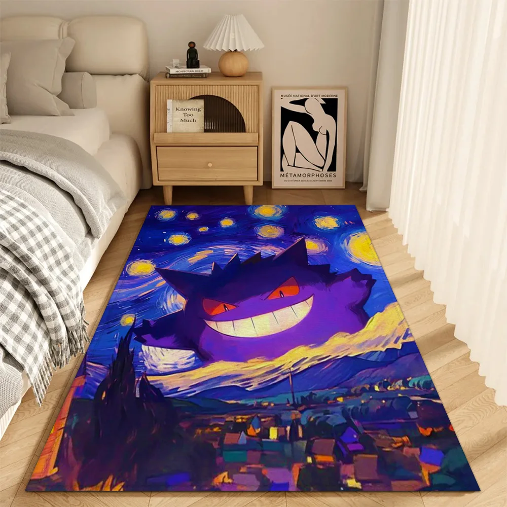 Fashion Entrance Mat Living Room P-Pokemon Rugs Decoration G-gengar Non Slip Carpet for Kitchen Balcony Floor Mats Door Bath Rug