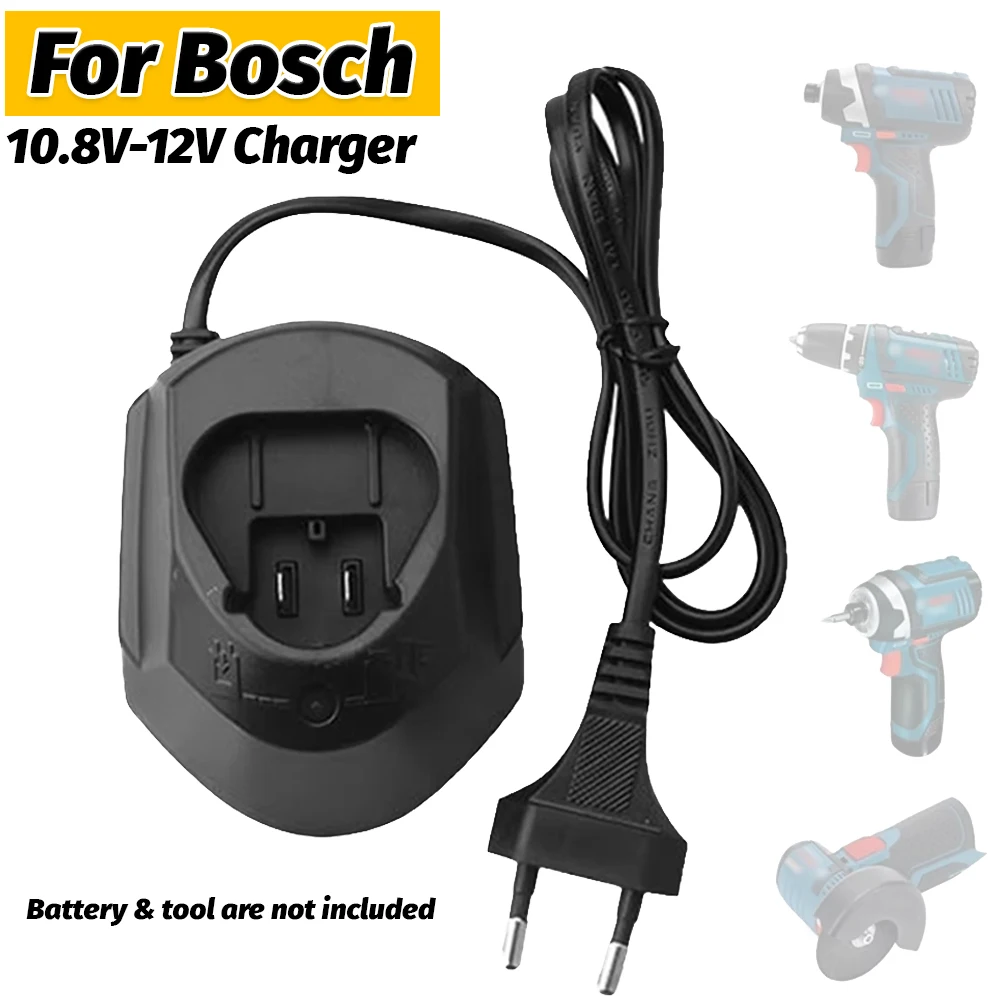 Li-Ionen-Akku-Ladegerät für Bosch 10,8 V 12 V BAT411 BAT412 TSR1080 GSR10.8 GSA10.8V GWI10.8V TSR120 GAL1210CV GAL1130CV GAL1110CV Image
