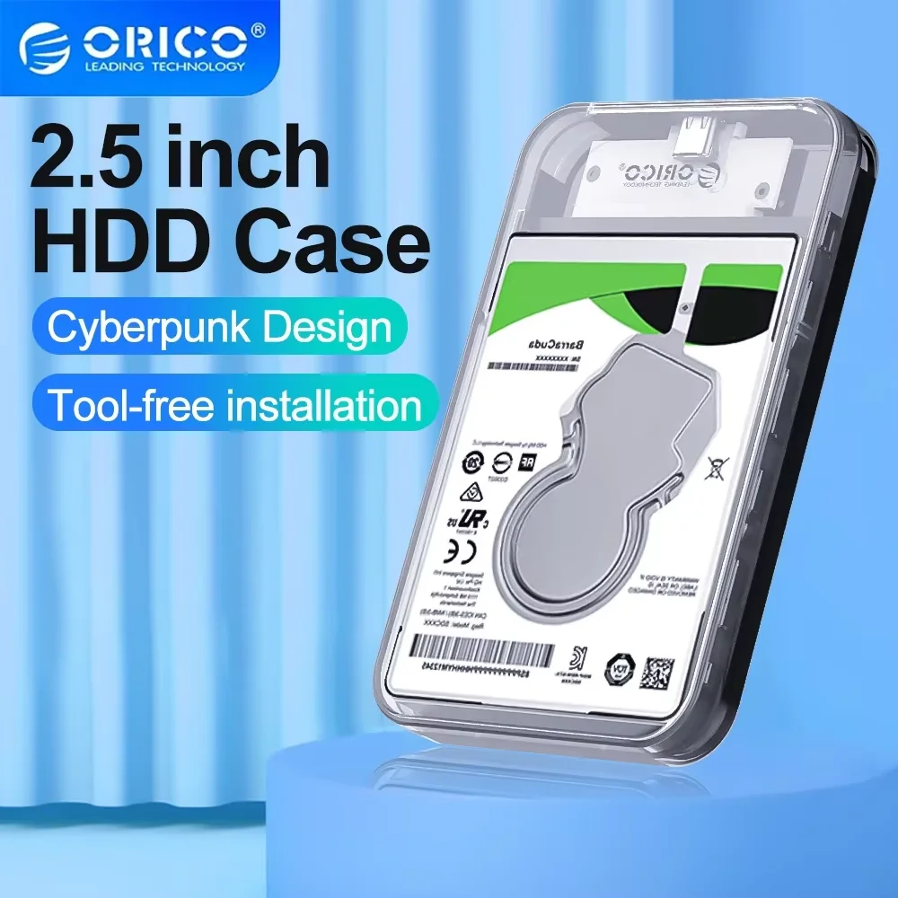 Boîtier de disque dur externe ORICO 2,5 pouces SATA 5 Gbps Type-C 2,5