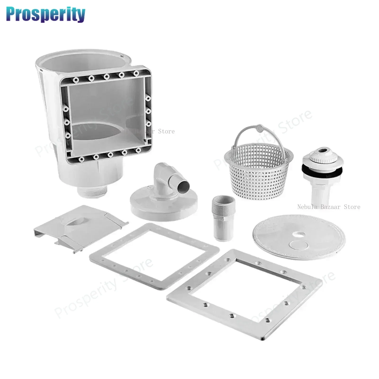 Kit d'écumoire de piscine de remplacement, ensemble de nettoyage de piscine, écumoire à bouche large pour nettoyeur de piscine, filtre de piscine