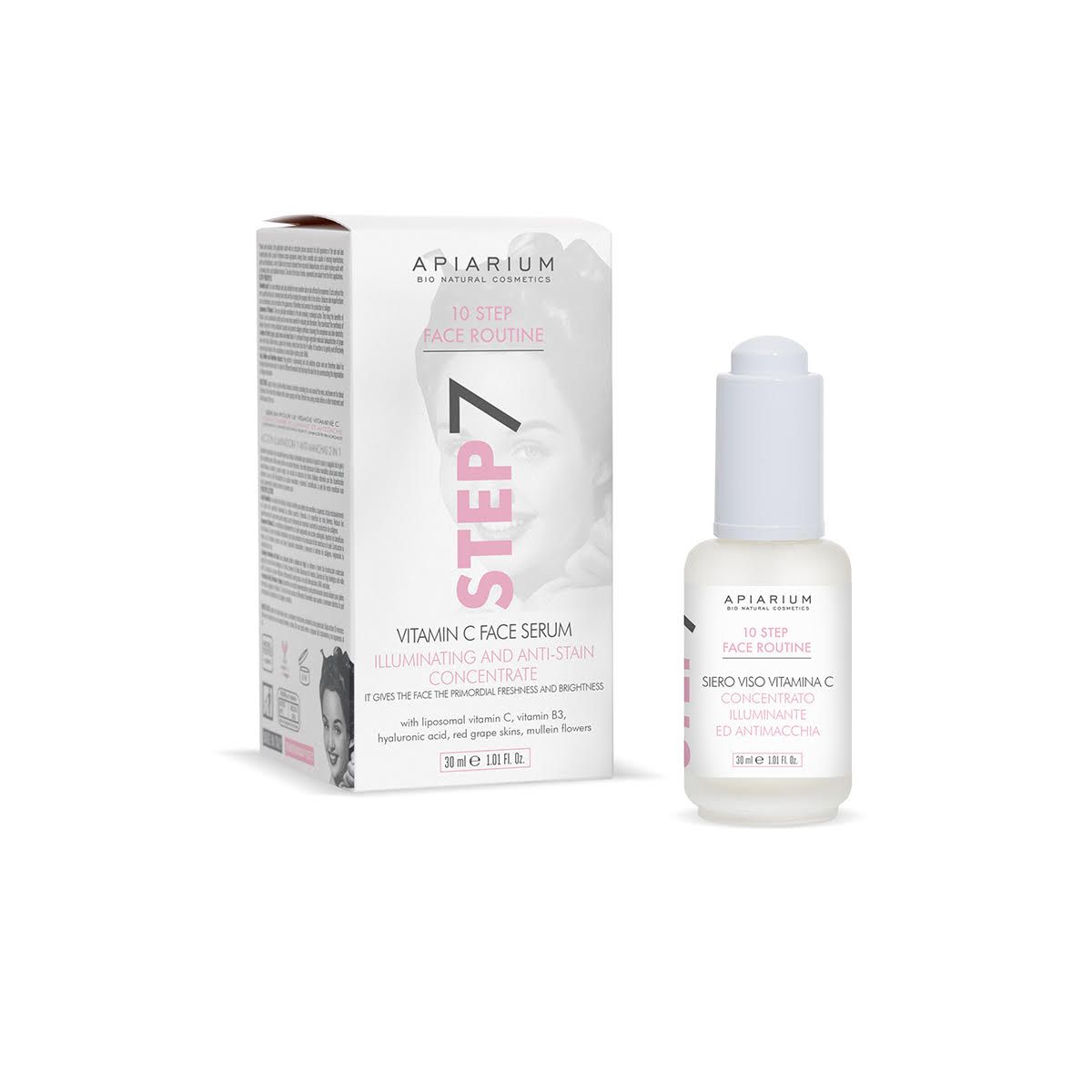 Apiarium Bio Siero Viso Vitamina C e Acido Ialuronico Step 7 30 ml