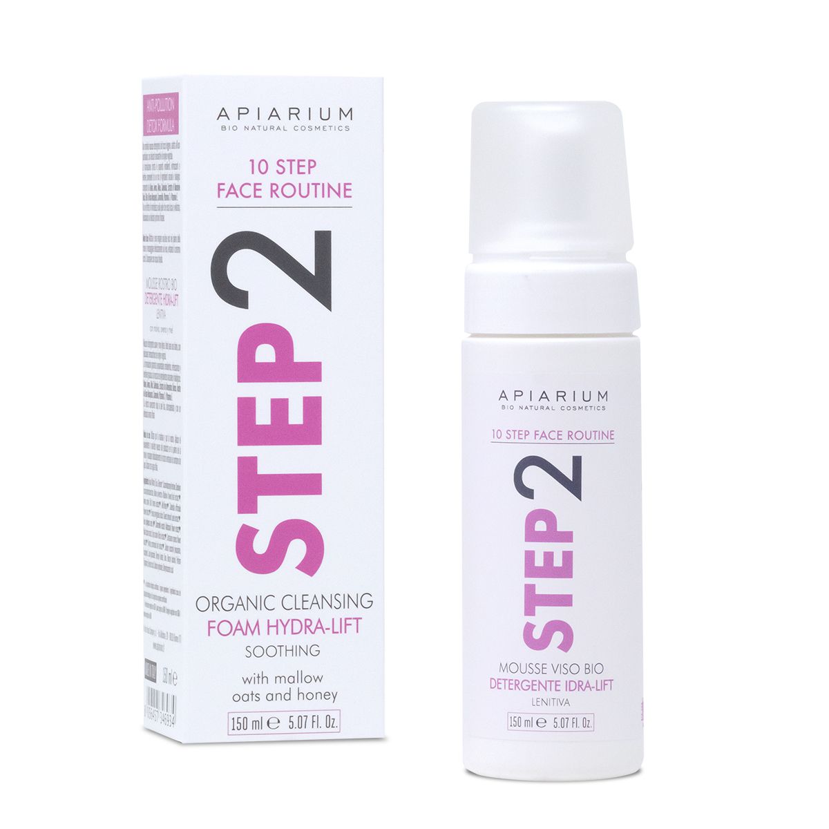 Apiarium Mousse Viso Detergente Bio Idra-Lift Step 2 150 ml