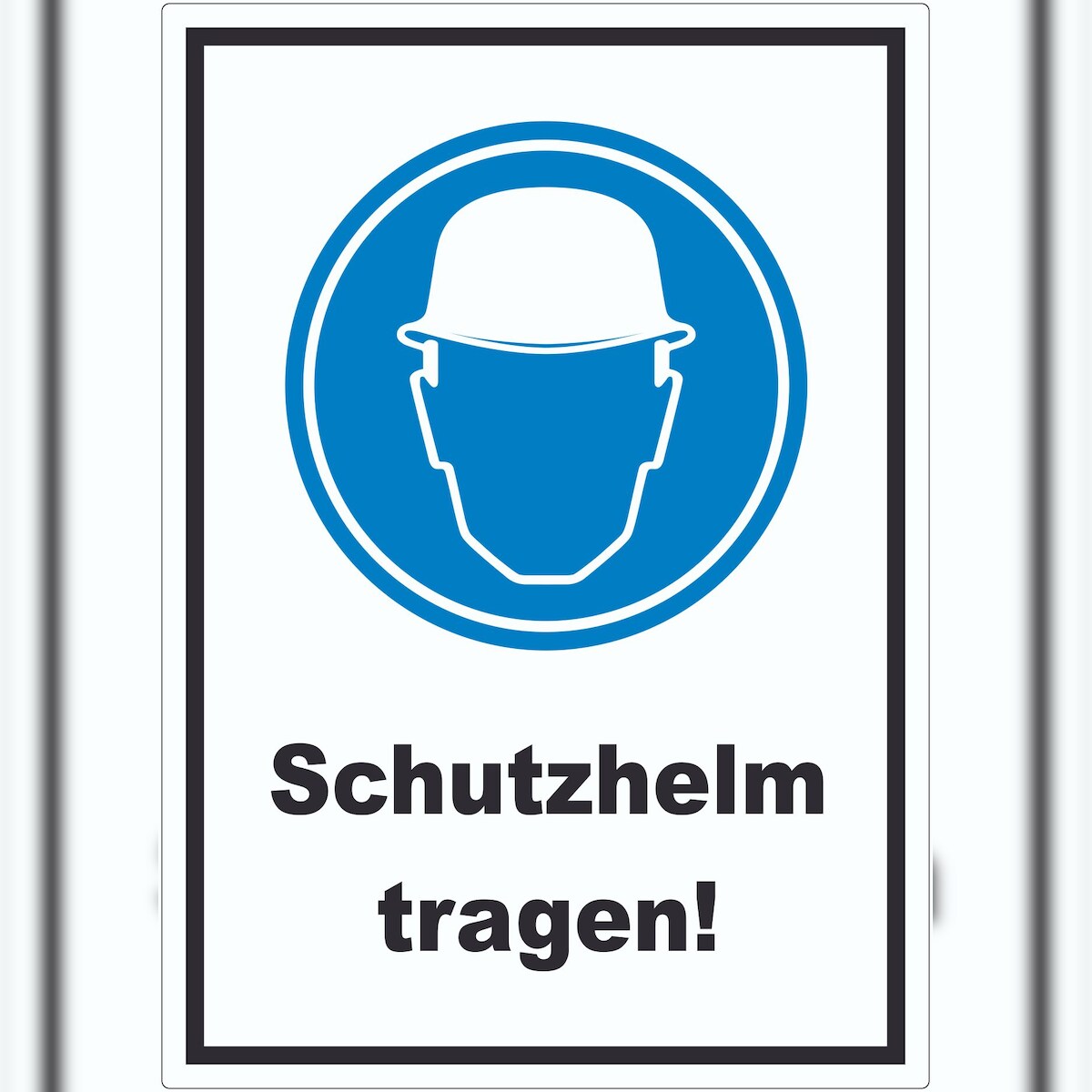 HB-Druck Schutzhelm tragen Aufkleber A2 (420x594mm) Image