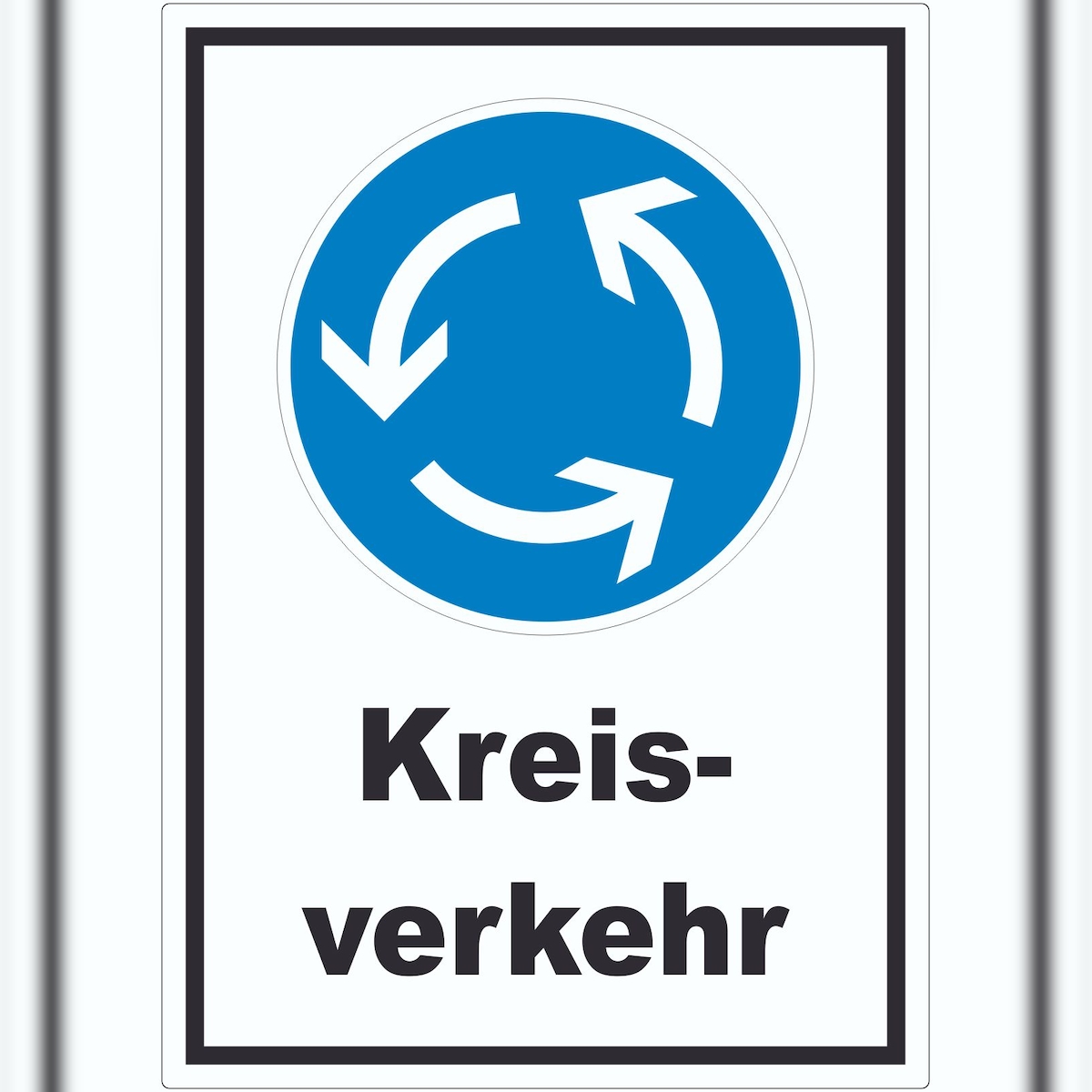 HB-Druck Aufkleber Kreisverkehr A9 (37x52mm) Image