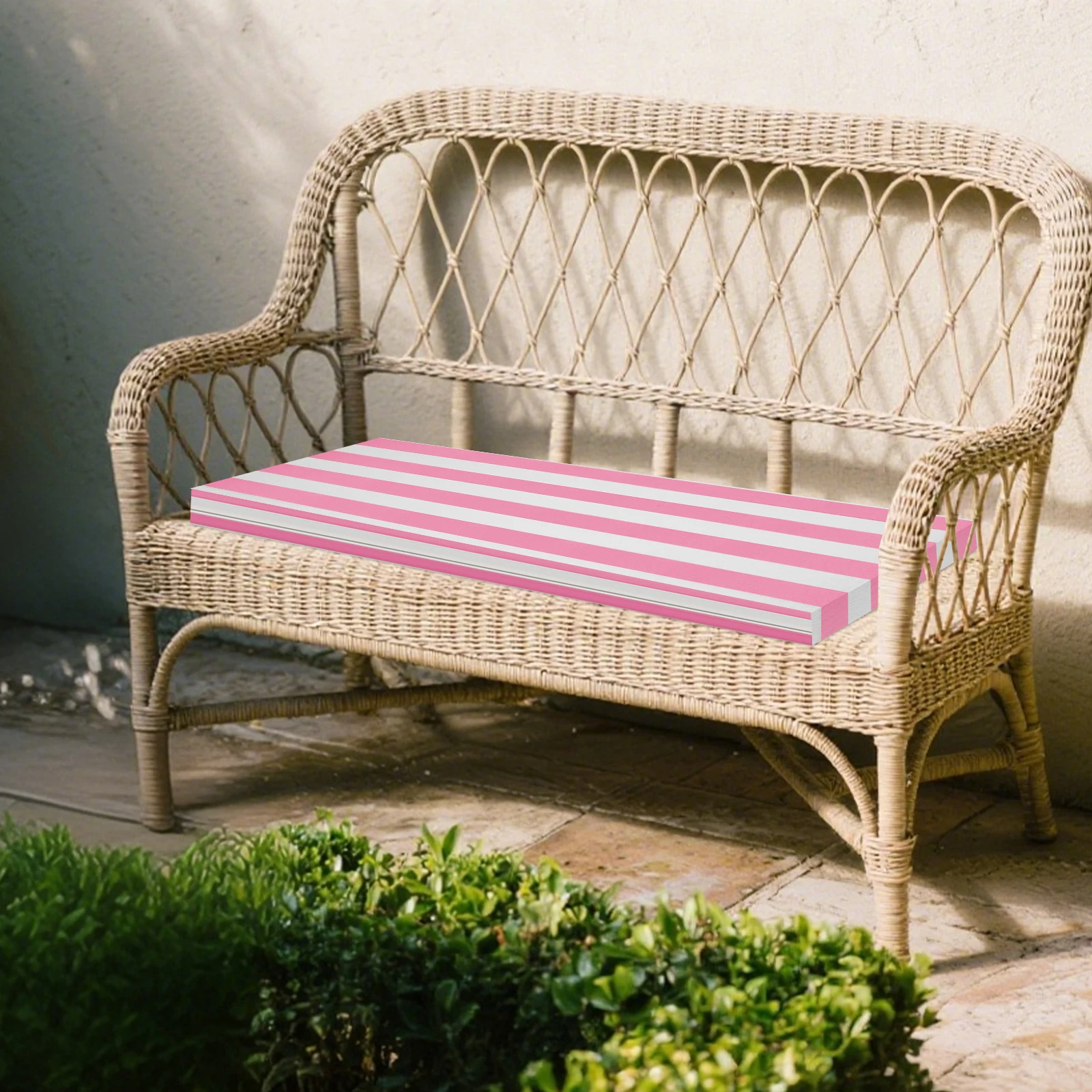 Komfortables Wasserdichtes Gartenkissen (100x40cm) - Verdicktes Schaumstoff-Sitzkissen für Gartenbank/Schaukel