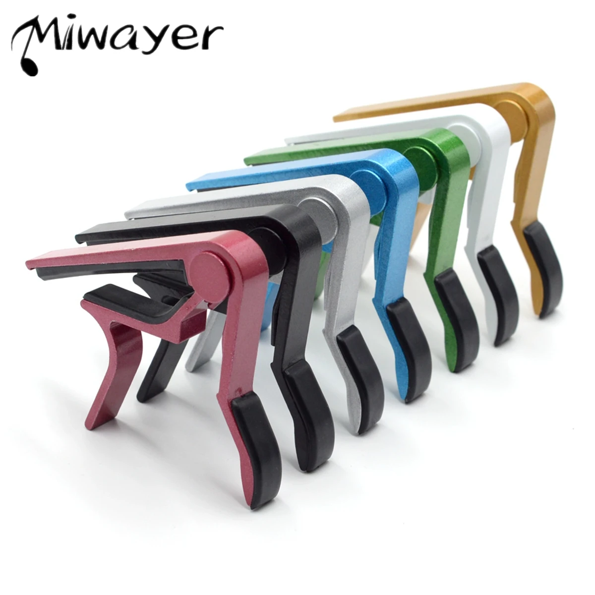 Miwayer Gitarren-Kapodaster für akustische klassische E-Gitarre, Stimmklemme aus Aluminiumlegierung, Gitarrenzubehör zur Klanganpassung Image