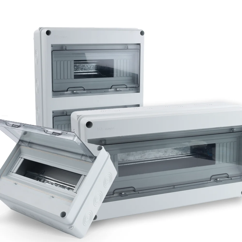 PV-Kombinatorbox der HT-Serie, 5–24 Schaltkreise, ABS-Kunststoff, für den Außenbereich, IP65, wasserdichter Verteilerkasten, technischer Kasten für elektrische Verkabelung Image