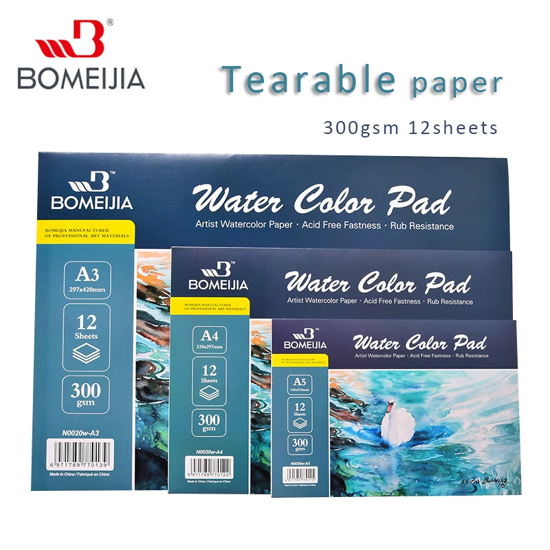 BOMEIJIA A4 A5 Skizzenbuch Briefpapier Aquarellpapier Skizze Notizblock zum Malen Zeichnen Tagebuch Journal Kreatives Notizbuch Geschenk Image