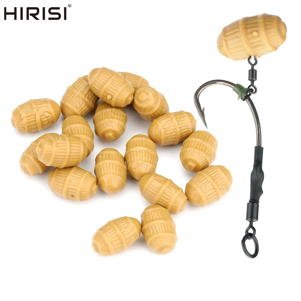 Hirisi S/L Größe 20 Stück Weiche Schwimmende Tiger-Nuss-Köder für Karpfenangeln Künstliche Köder Lockmittel Karpfenangel-Zubehör