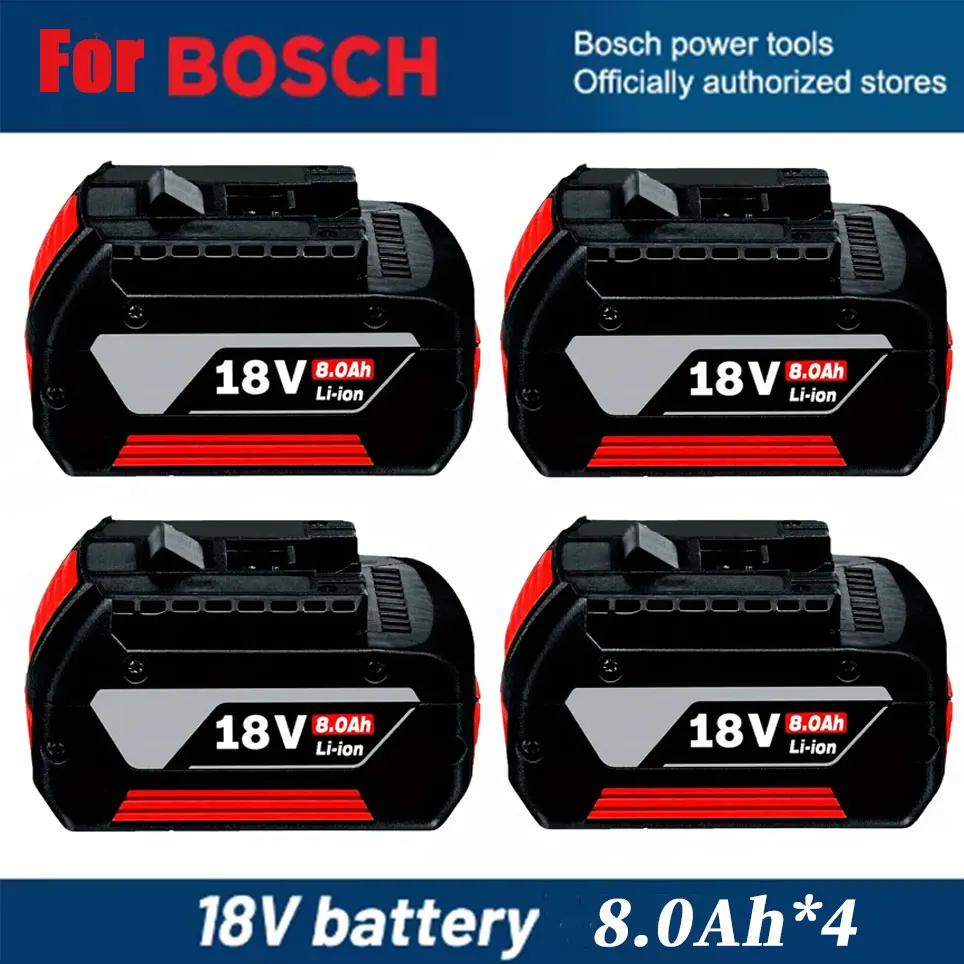 100 % für BOSCH 18-V-Akku, originaler Lithium-Akku für BOSCH-Akkupack, 8,0 Ah, originaler wiederaufladbarer Werkzeugakku Image