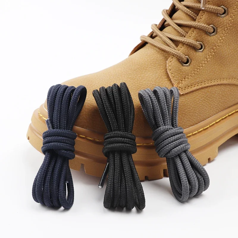 Klassische runde Schnürsenkel für Sneakers, Stiefel, Wanderschuhe, Schnürsenkel, Oxford-Schnürsenkel für Damen und Herren, 90 cm/120 cm/150 cm Schnürsenkel Image