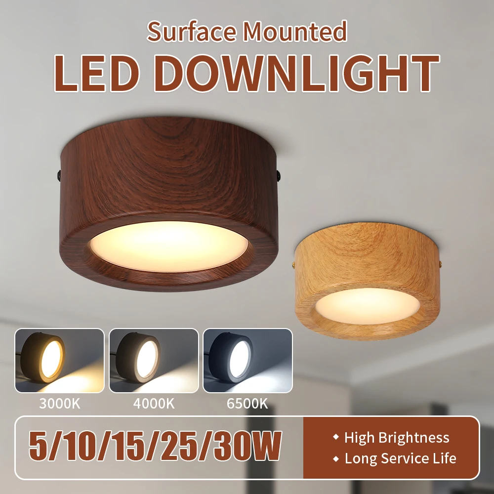LED-Downlight mit Dreifarbiger Speicherfunktion Deckenleuchte für Innenräume Wohnzimmer Schlafzimmer Küche Panel-Downlight LED-Spot 220V