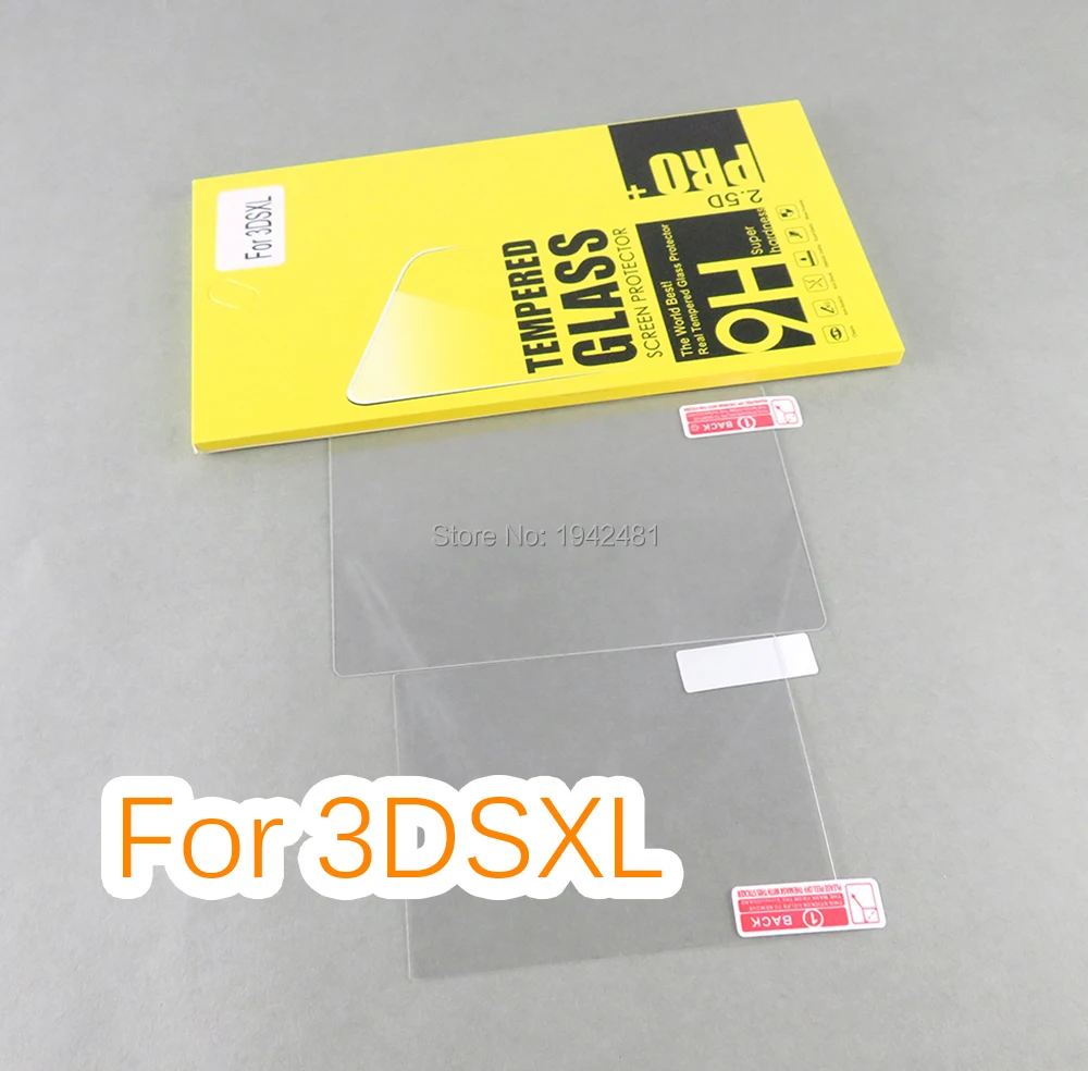 1set Gehärtetem Glas Für Nintendo 3DS XL LL 3DSXL 3DSLL 3 DS UP + Down Screen Protector Spielkonsole schutz Film Schutz Image